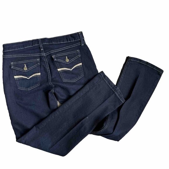 Wrangler Denim - 2/$18 SALE! Wrangler Jeans Womens‎ 8 Blues Dark Button Flap Pockets Cowboy Core